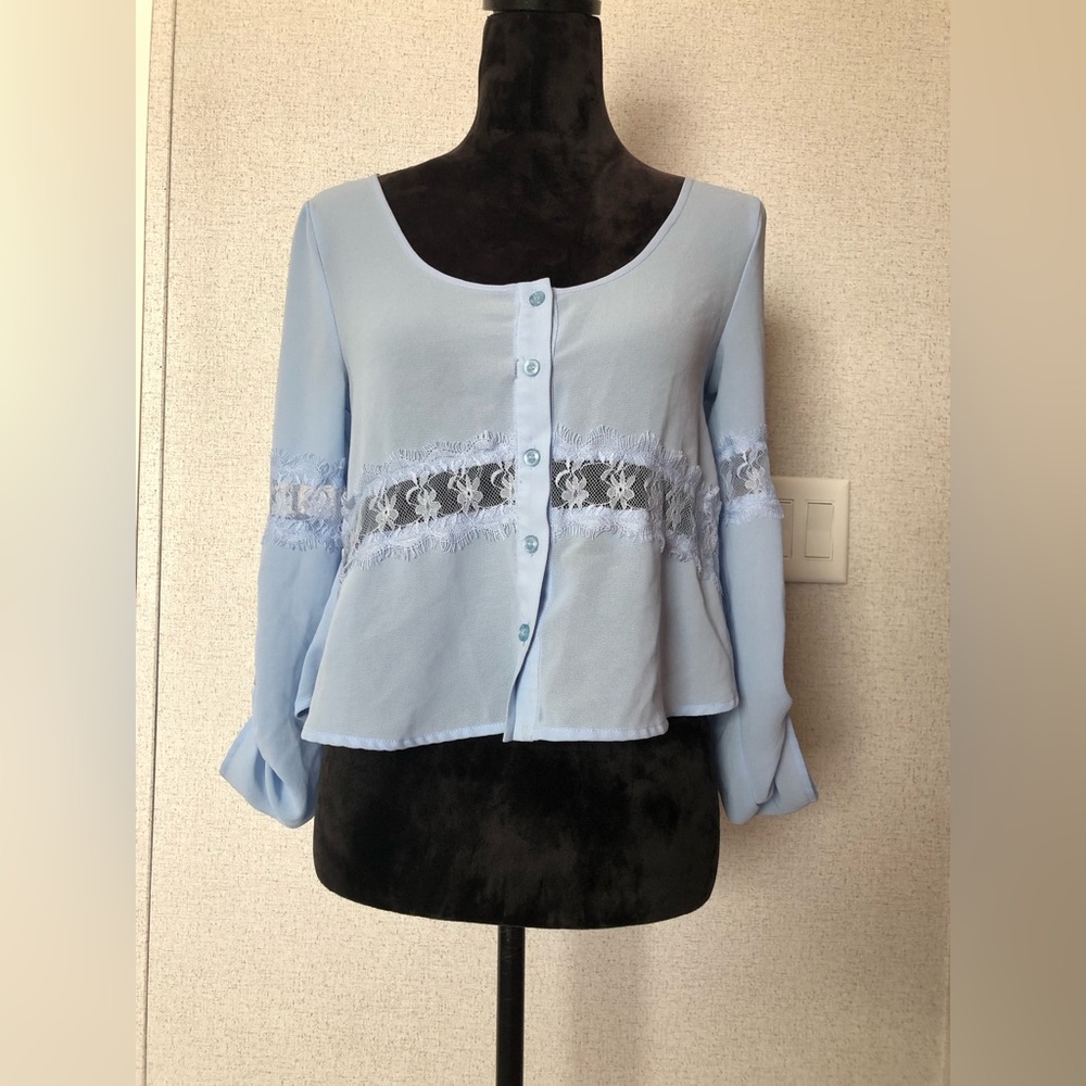 Baby Blue Blouse